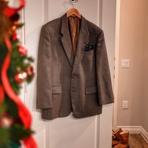 Ermenegildo Zegna Plaid Mohair Trophy Jacket Made in Italy, SZ 42R